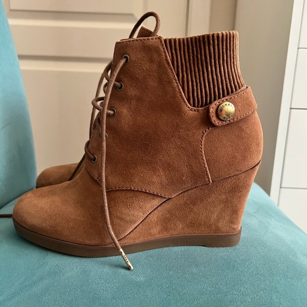 Michael Kors wedge booties